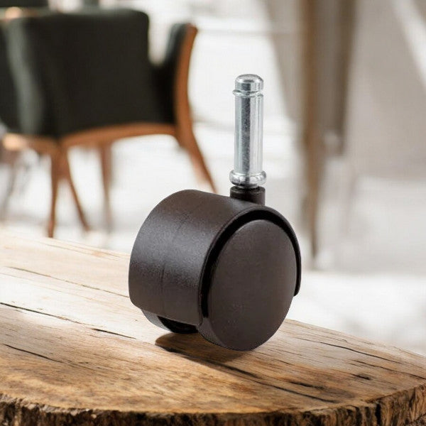 2" BLK Twin Stem Caster