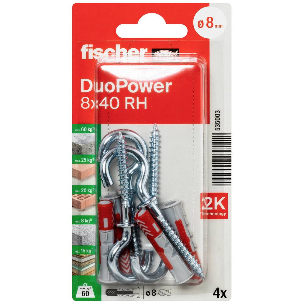 Fisher Arach KNV DuoPower Socket Set - Red Grey