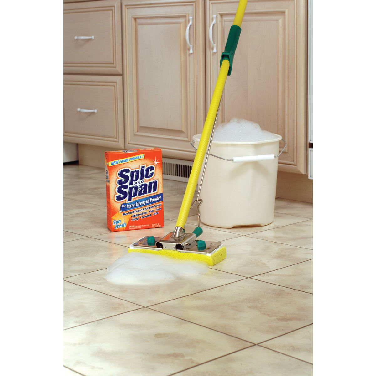 مسحوق منظف متعدد الأغراض بقوة اضافية من سبيك آند سبان برائحة صن فريش، 27 أونصة