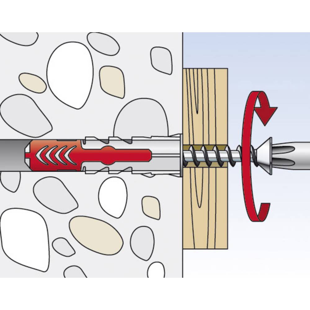 Fisher S Duo Power Wall Socket Set - Red & Grey