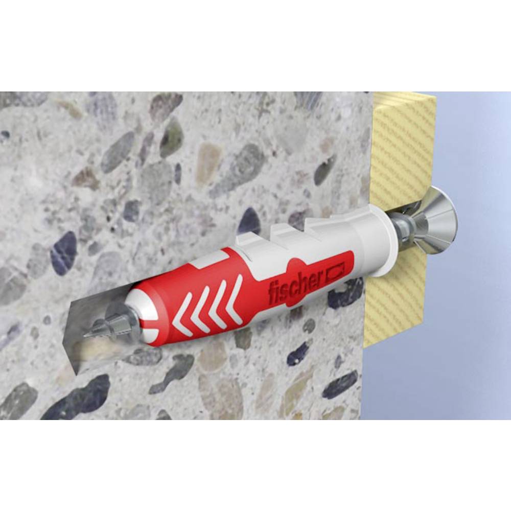 Fisher S Duo Power Wall Socket Set - Red & Grey