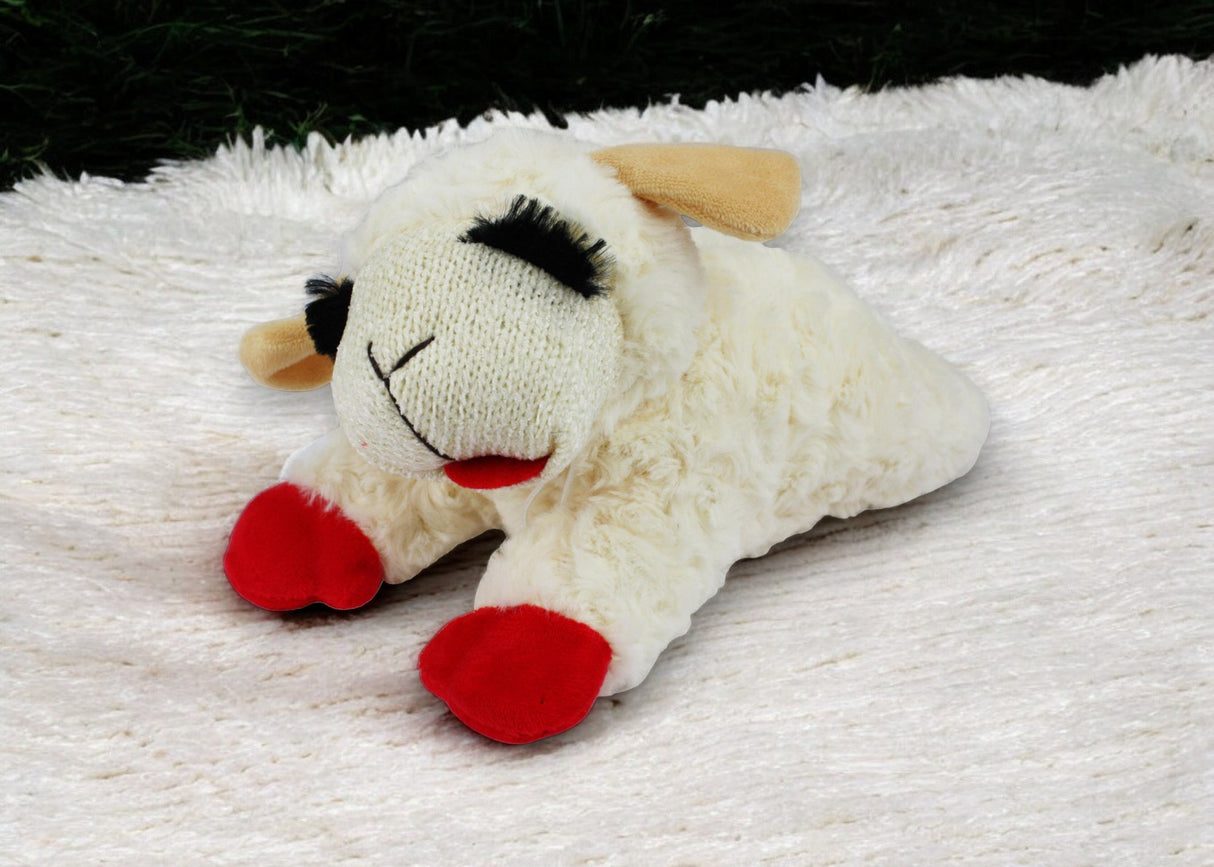 10" Lamb Chop Dog Toy