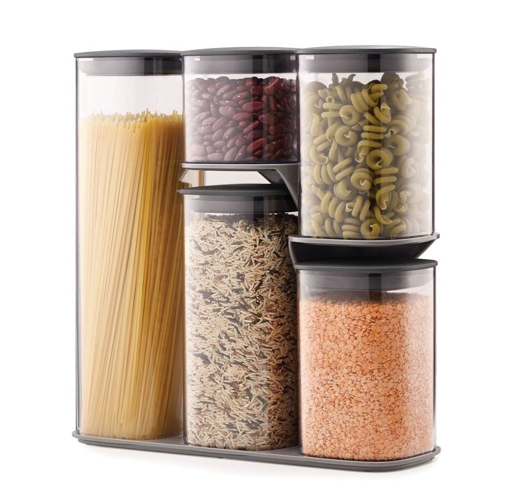 Joseph Joseph Podium Storage Jar Set 5-piece with Stand