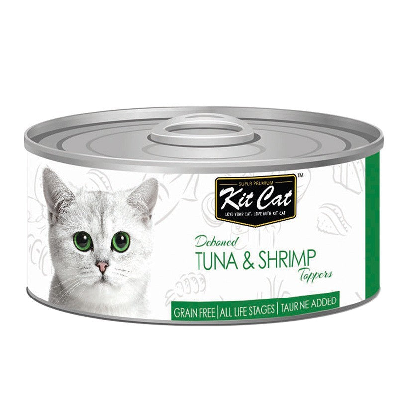 طعام للقطط كيت كات بطعم التونة وروبيان - 80 جرام