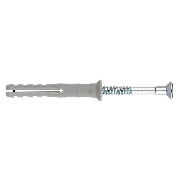 Fisher HammerFix Nylon Expansion Plug Set with Screw, 6x60mm - Grey