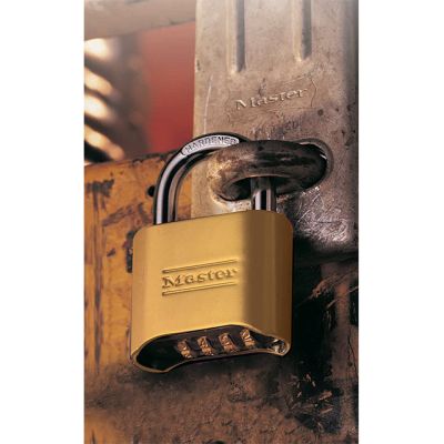 قفل ماستر لوك النحاسي المكون من 4 أرقام، 52 مم، ذهبي