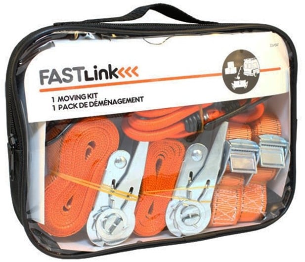 مجموعة النقل المنزلي المطاطية والاحزمة من ماستر لوك، برتقالي