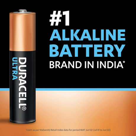 Duracell Optimum Alkaline AAA Battery, 15V, 8 Count, T18 01MEI - Black