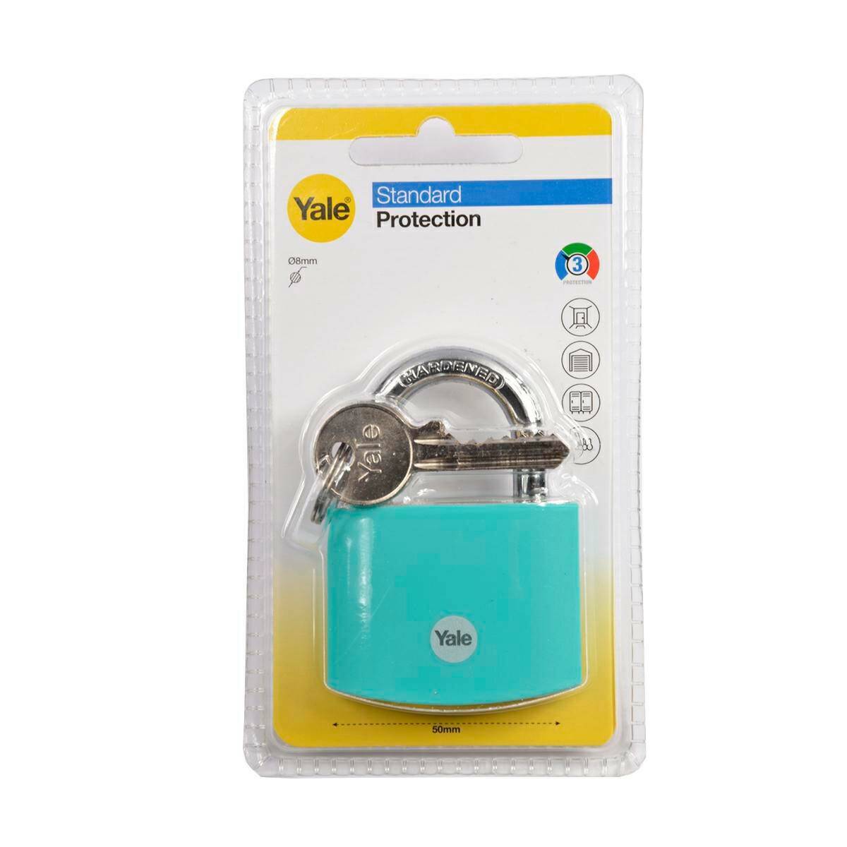 Yale Padlock Aluminium 50 mm Teal