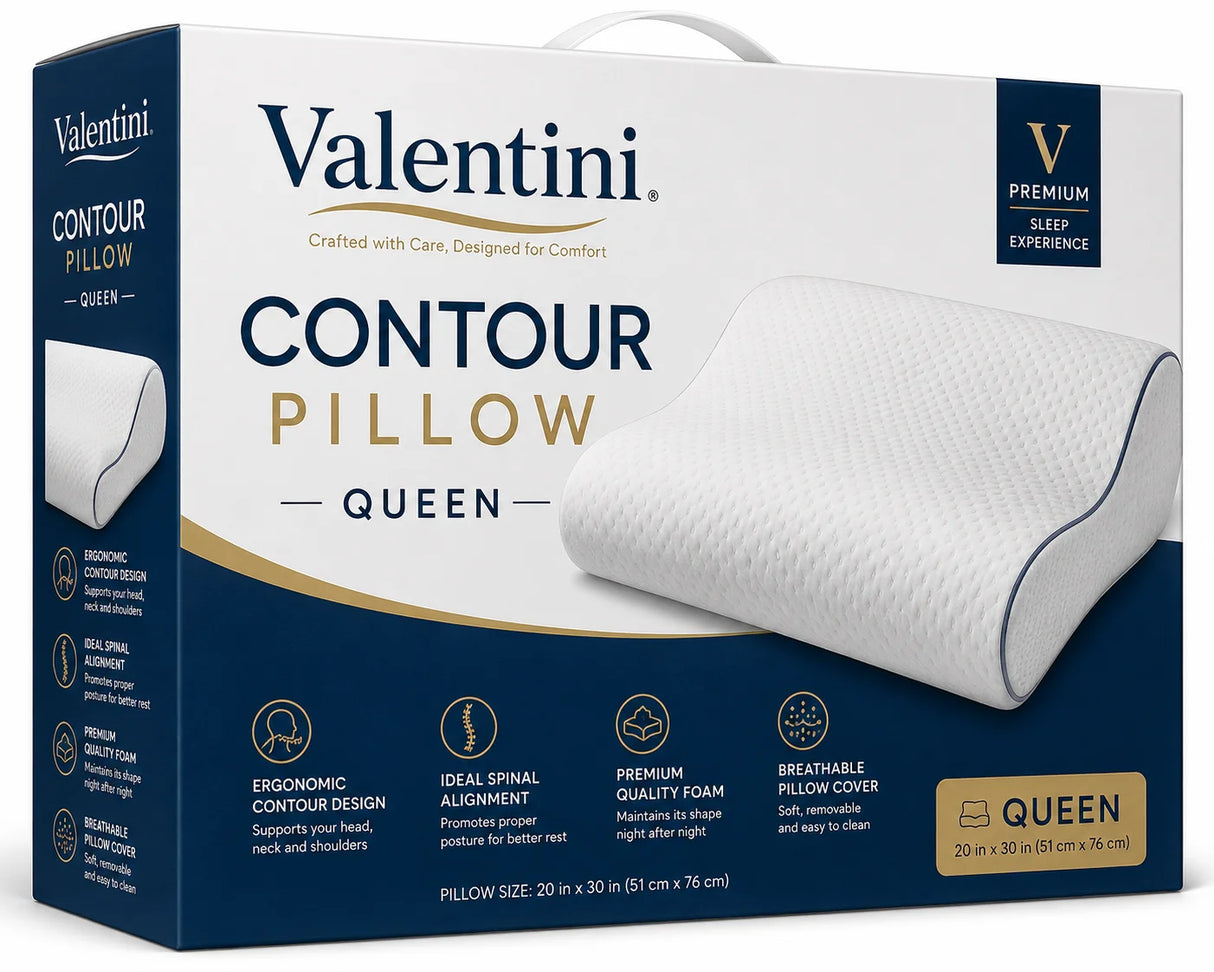 Valentini Contour Pillow Queen (Boxed)