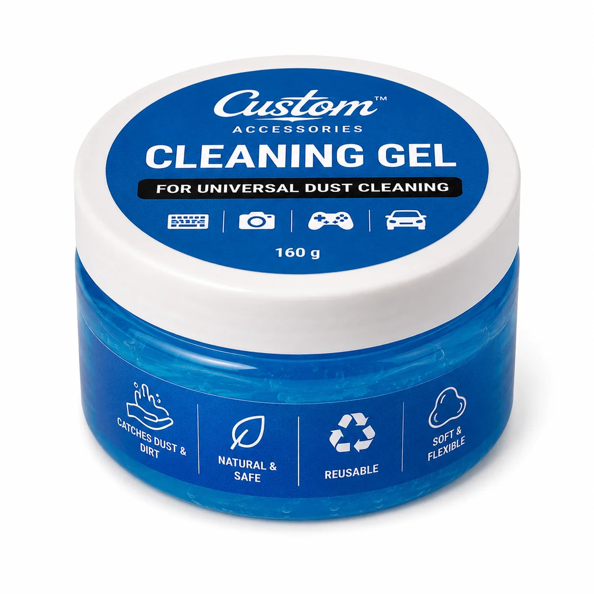 Custom Accessories Cleaning Gel - Blue