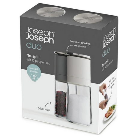 Joseph Joseph Salt and Pepper Shaker Set, 14 cm - Grey