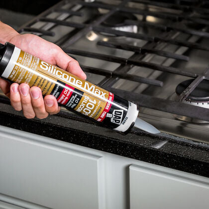 Dab Max Premium Silicone Sealant for Kitchen and Bathroom, Clear, 10.1 oz