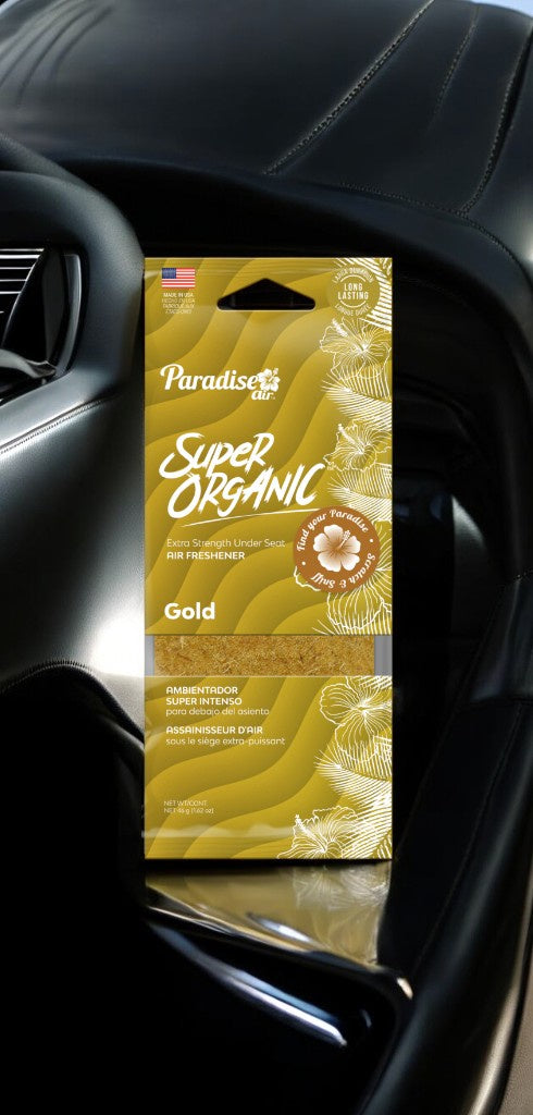 باراديسي اير معطر جو عضوي فائق الجودة، عبوة داخلية ذهبية من 6 قطع