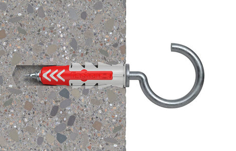 Fisher Duo Power Wall Mount with Round Hook, 6X30 RH - Silver