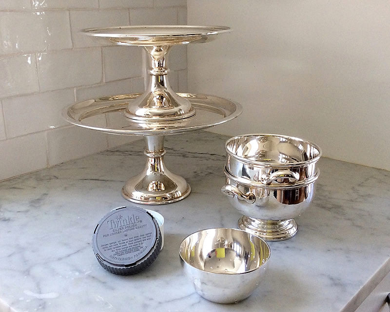 طقم تلميع الفضة من توينكل مع اسفنجة للتطبيق، 124 جرام