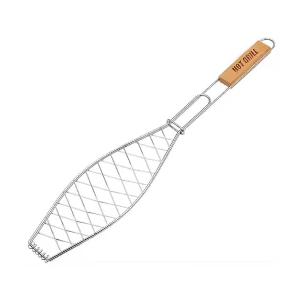 هوت جريل شواية سمك غير لاصقة مع غطاء، موديل 5826 - فضي