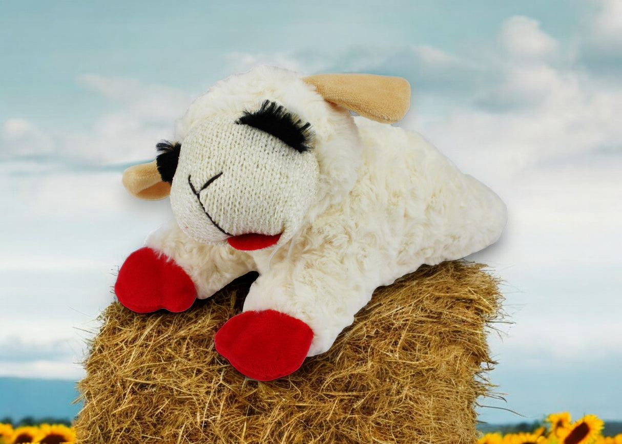 10" Lamb Chop Dog Toy