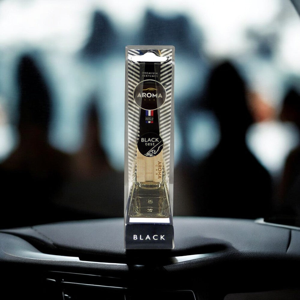 معطر هواء للسيارة وود اند جلاس بريستيج بلاك من اروما كار - 7 مل
