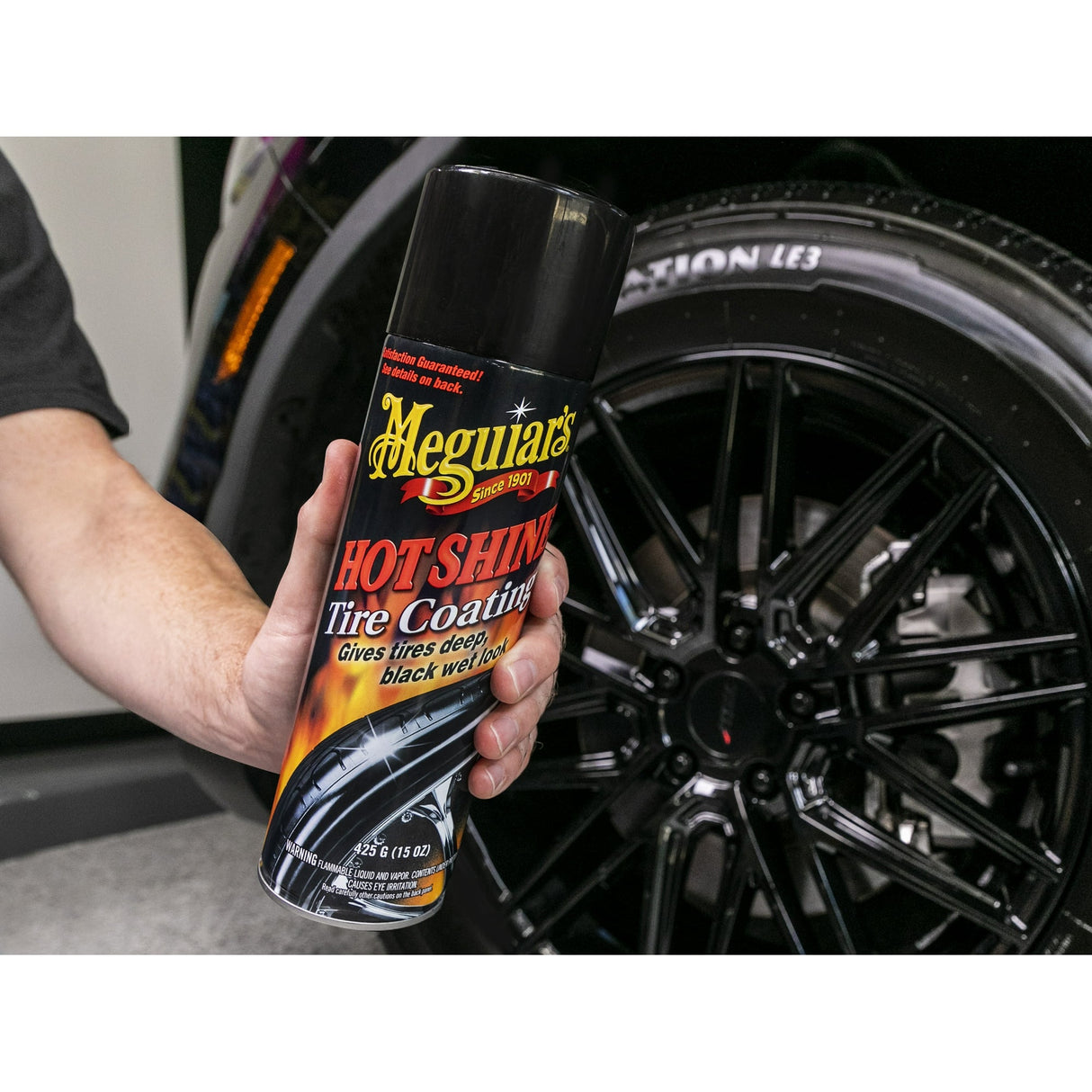 ماجوايرز هوت شاين – سبراي تلميع الإطارات شديد اللمعان لحماية ومظهر فاخر – ٤٢٥ مل