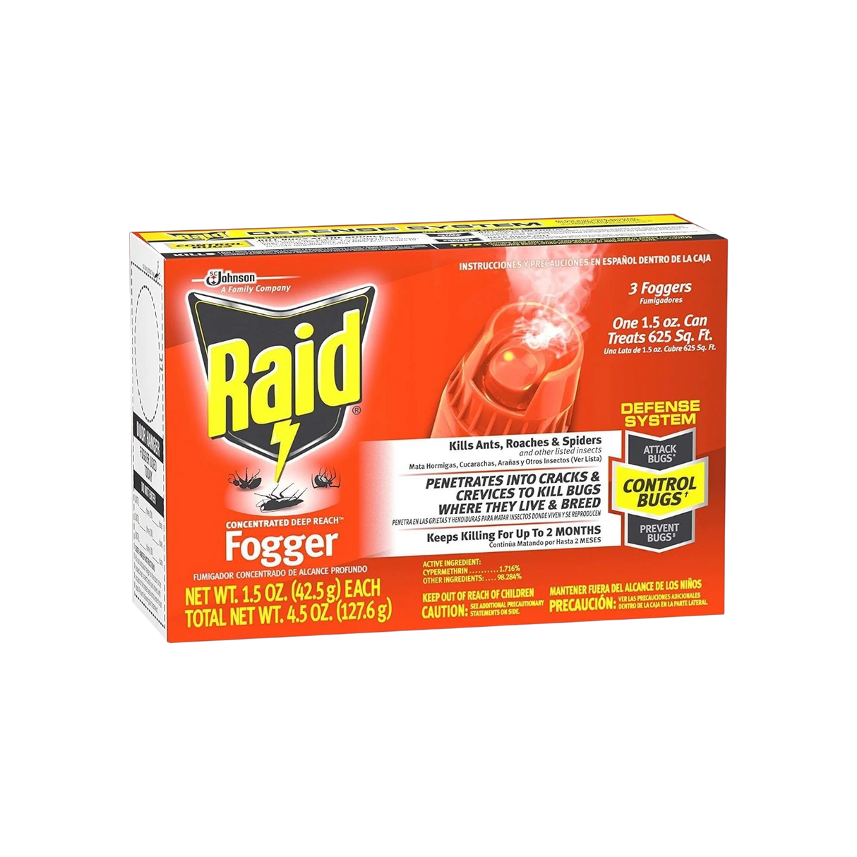 Raid Max Roach & Flea Killer – 3 Pack (3 × 60 g)