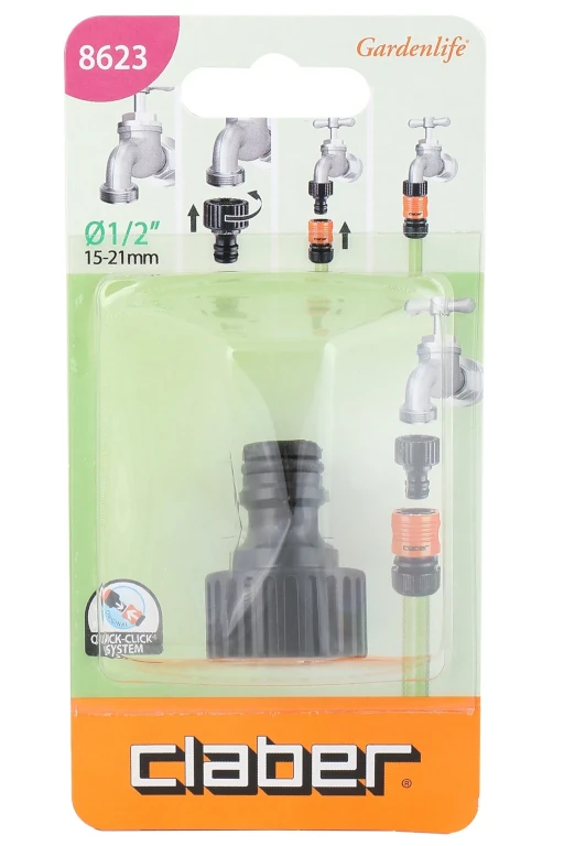 CONNECTOR 1/2'' THREADED TAP CARD CLABER