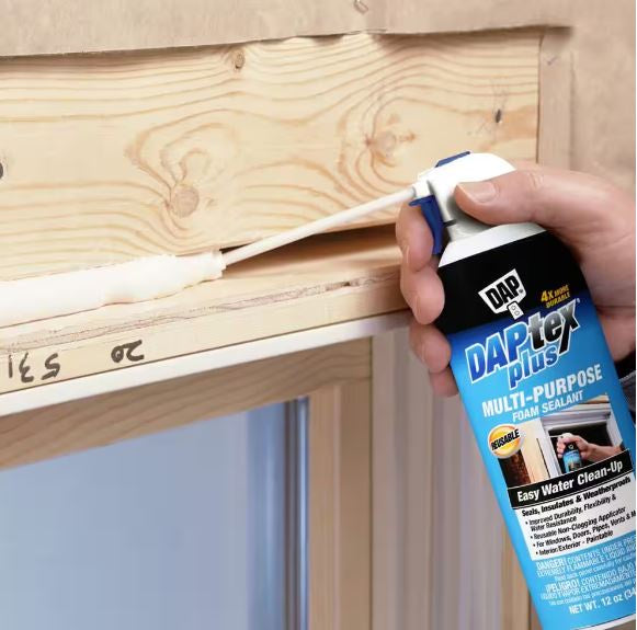 Dab Foam Latex Insulation for Windows and Doors, 12 oz.