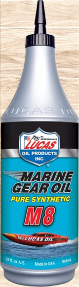 Lucas Oil Pure Synthetic Marine Gear Oil 1 Quart Multicolor