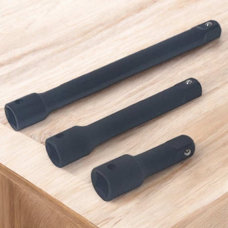 Master Mechanic Chrome Vanadium Steel Extension Rod Set 3", 5", 8"