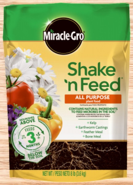 Scotts Miracle Gro Shake &amp; Feed All Purpose Plant Food 8 lbs