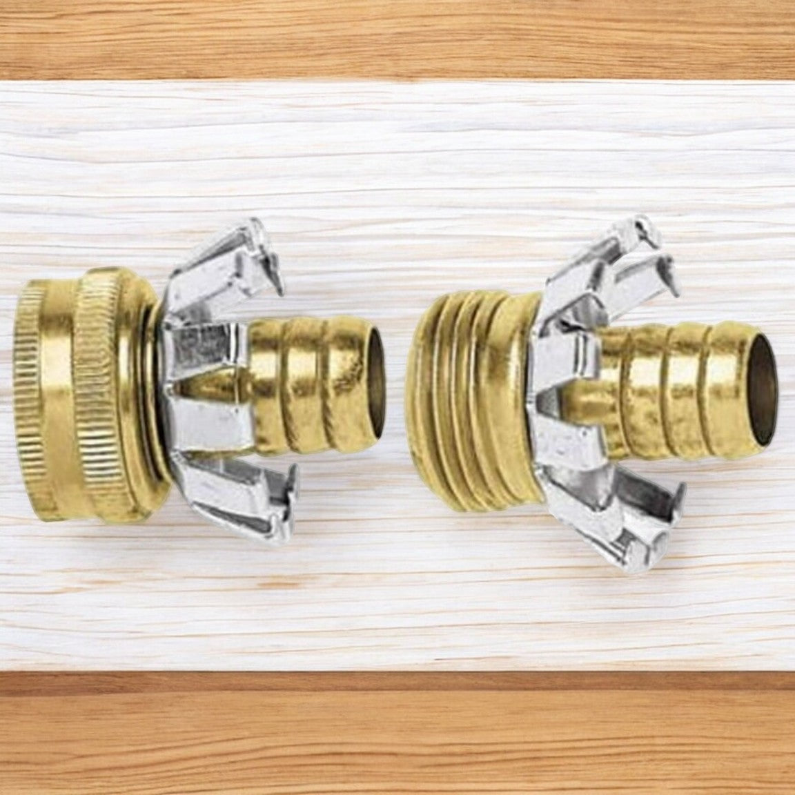 Green Thumb 5/8" Brass Male and Female Hose Repair Kit