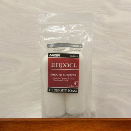 Linzer Foam Roller Cover, 4 Inch, 2 Pack, White