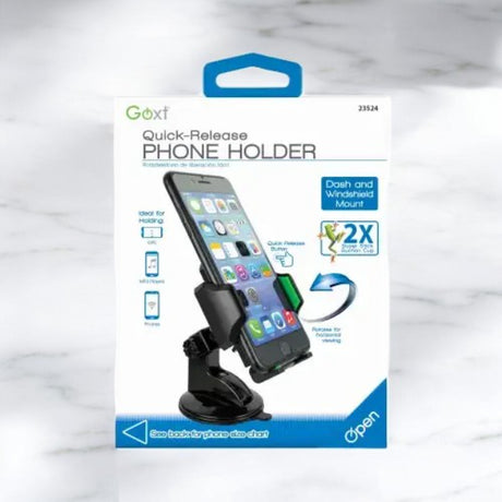 حامل هاتف بتركيب سريع على الزجاج الأمامي ولوحة العدادات جوكست - أسود-2