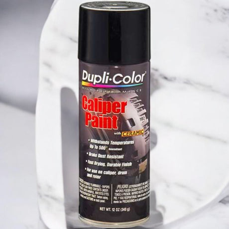 بخاخ طلاء فرامل السيارة دوبلي كولر، 12 أونصة - أسود لامع-2