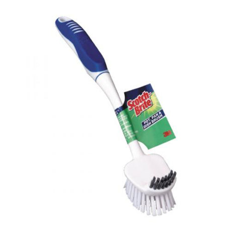 فرشاة سكوتش برايت للأواني والصحون - أبيض وأزرق-2
