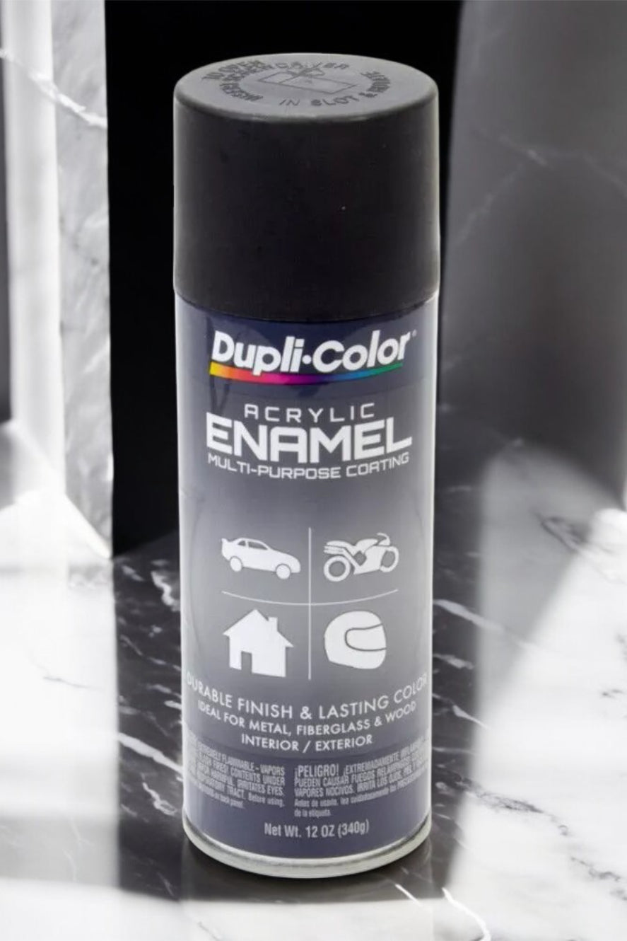 بخاخ طلاء إناميل أسود غير لامع دوبلي كولر - 340 جرام-2