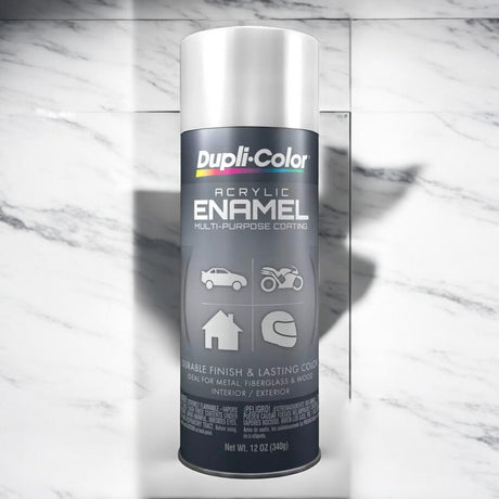 بخاخ طلاء لامع دوبلي كولر، 340 جرام - أبيض-2