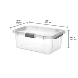 Sterlite Plastic Box with Hinged Lid