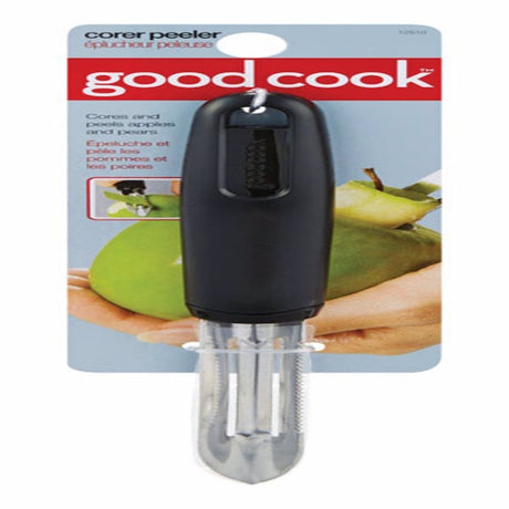 Good Cook Stainless Steel Peeler and Corer Black