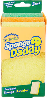 إسفنجة تنظيف سكراب دادى - 3 قطع - أصفر-2