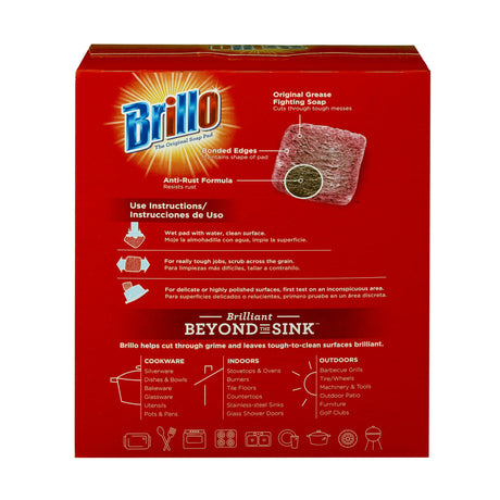 Brillo Wool Soap Pad 18 Piece Red