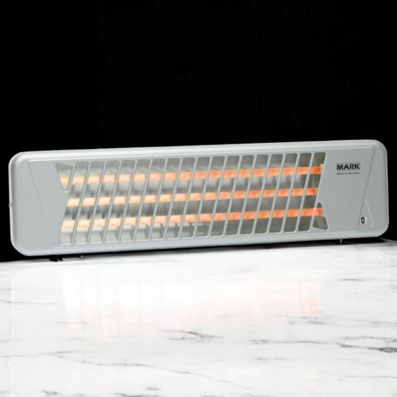 دفاية حمام كهربائية مارك بتثبيت جداري، 3 سرعات، 1800 واط، أبيض - QS 180-2