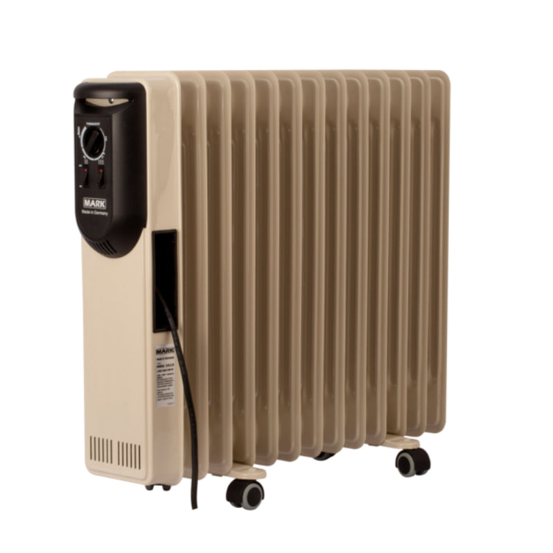 دفاية زيت كهربائية صديقة للبيئة مارك، 2500 واط، 13 ريشة، بيج - MRK-2513-2