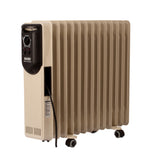 دفاية زيت كهربائية صديقة للبيئة مارك، 2500 واط، 13 ريشة، بيج - MRK-2513-2