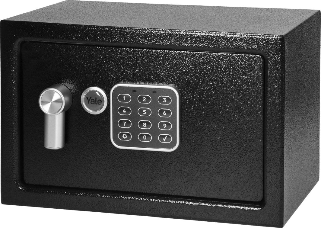 Yale Value Compact Steel Safe, 200 x 310 x 200 mm - Black