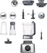 خلاط نينجا فودي باور نوتري 4 في 1، 1200 واط - رمادي-2