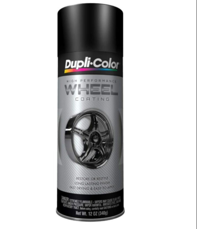 بخاخ طلاء عجلات ساتان عالي الأداء دوبلي كولر، 340 جرام - أسود