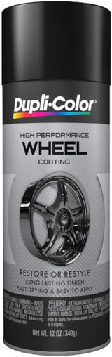 بخاخ طلاء عجلات عالي الأداء دوبلي كولر، 340 جرام - أسود لامع