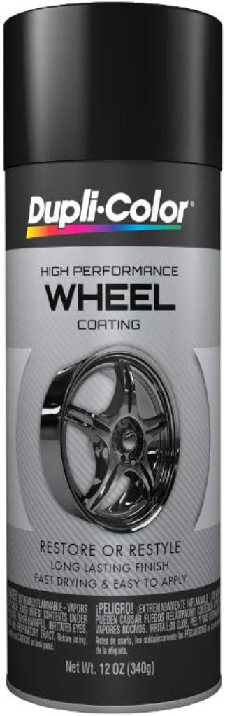 بخاخ طلاء عجلات عالي الأداء دوبلي كولر، 340 جرام - أسود لامع