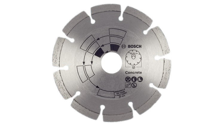 قرص القطع الماسي بوش للخرسانة، 115 مم - فضي